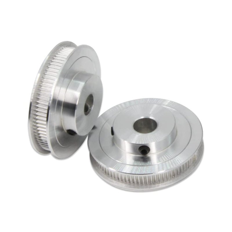 Zeelo 2PCS Set GT2 Synchronous Wheel 20&80 Teeth 12mm Bore Aluminum Timing Pulley with 2PCS Length 250mm Width 6mm Belt (20-80T-12B-6) - Image 4